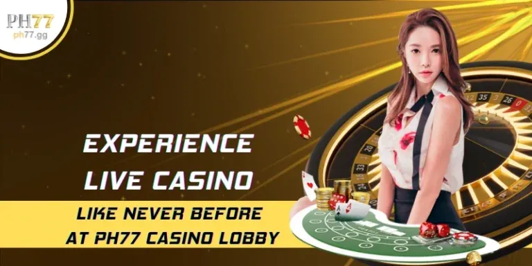 Hình ảnh bàn chơi casino trực tuyến với dealer và chip poker tại Vip52 Nhà Cái.